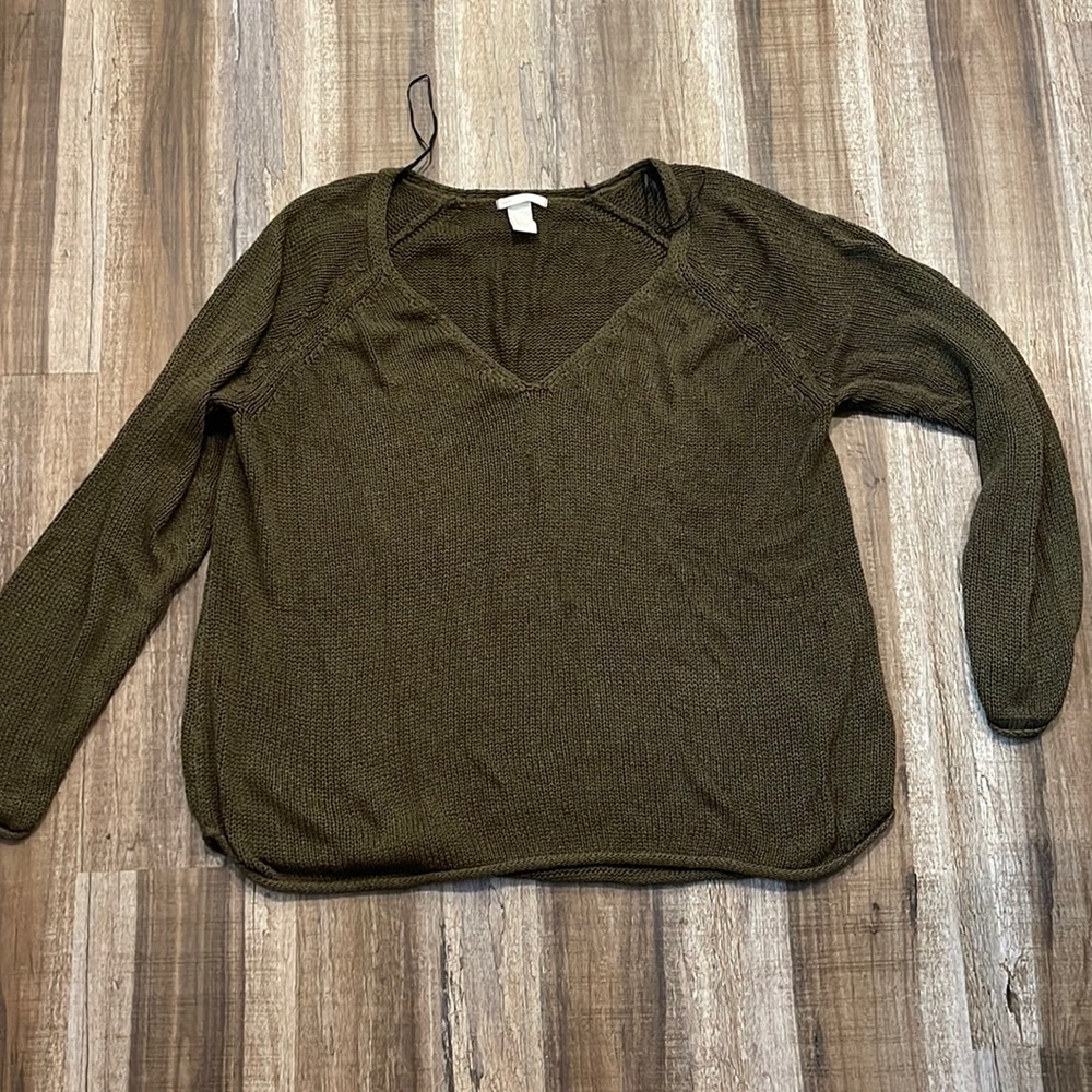 H&M Dark Green Knit sweater